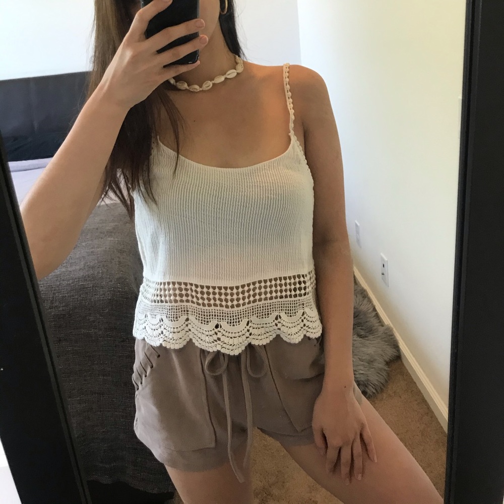 ❤️ZARA Trafaluc Crochet top